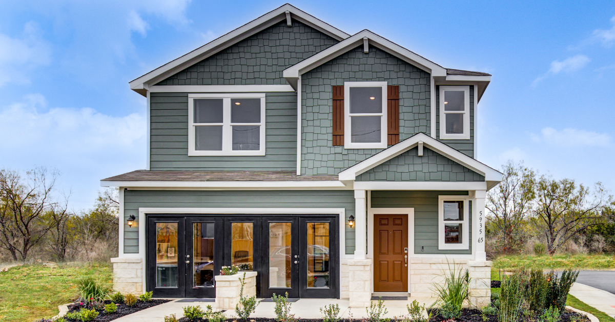 Mixed-Materials Farmhouse Exterior