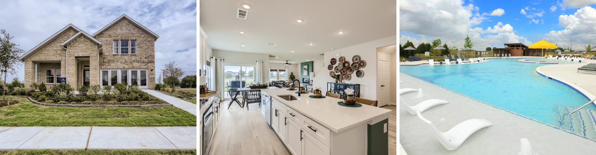 A collage of a house.