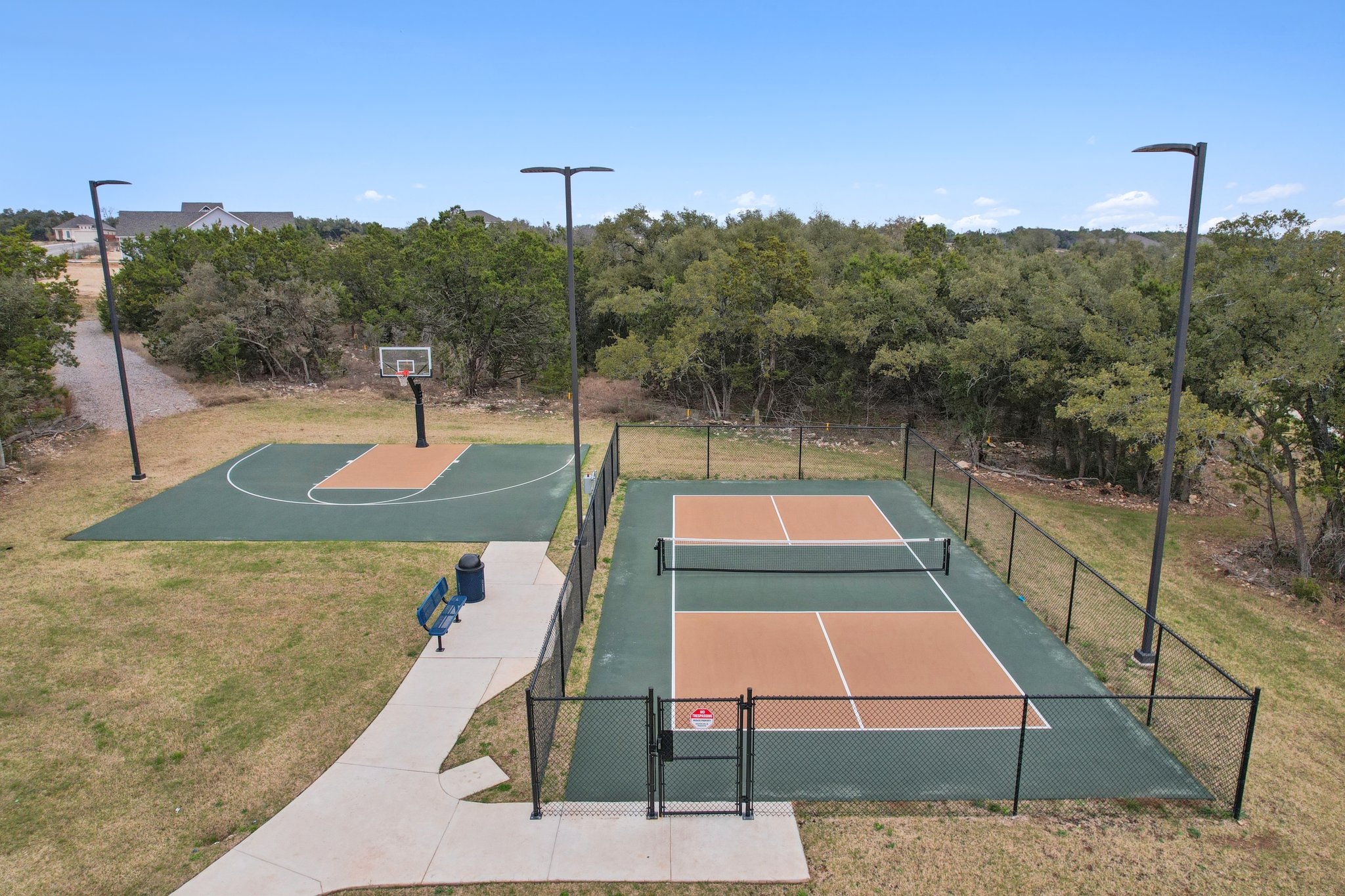 Sports courts at Heights at San Gabriel.
