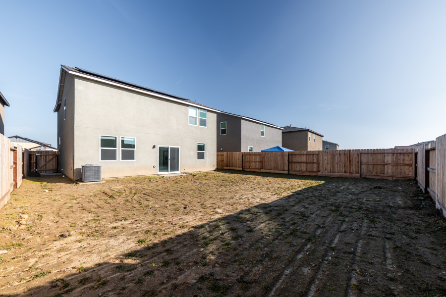 A building with a fence around it.