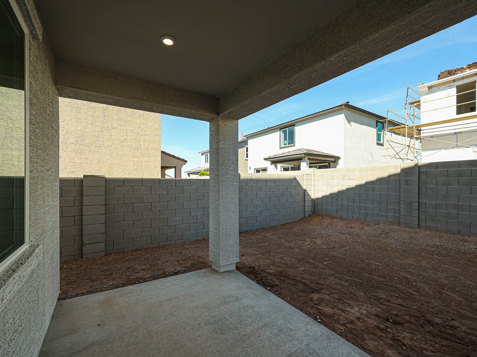 A building under construction.