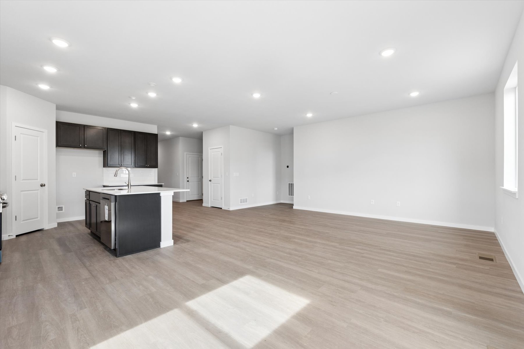 A large empty kitchen.