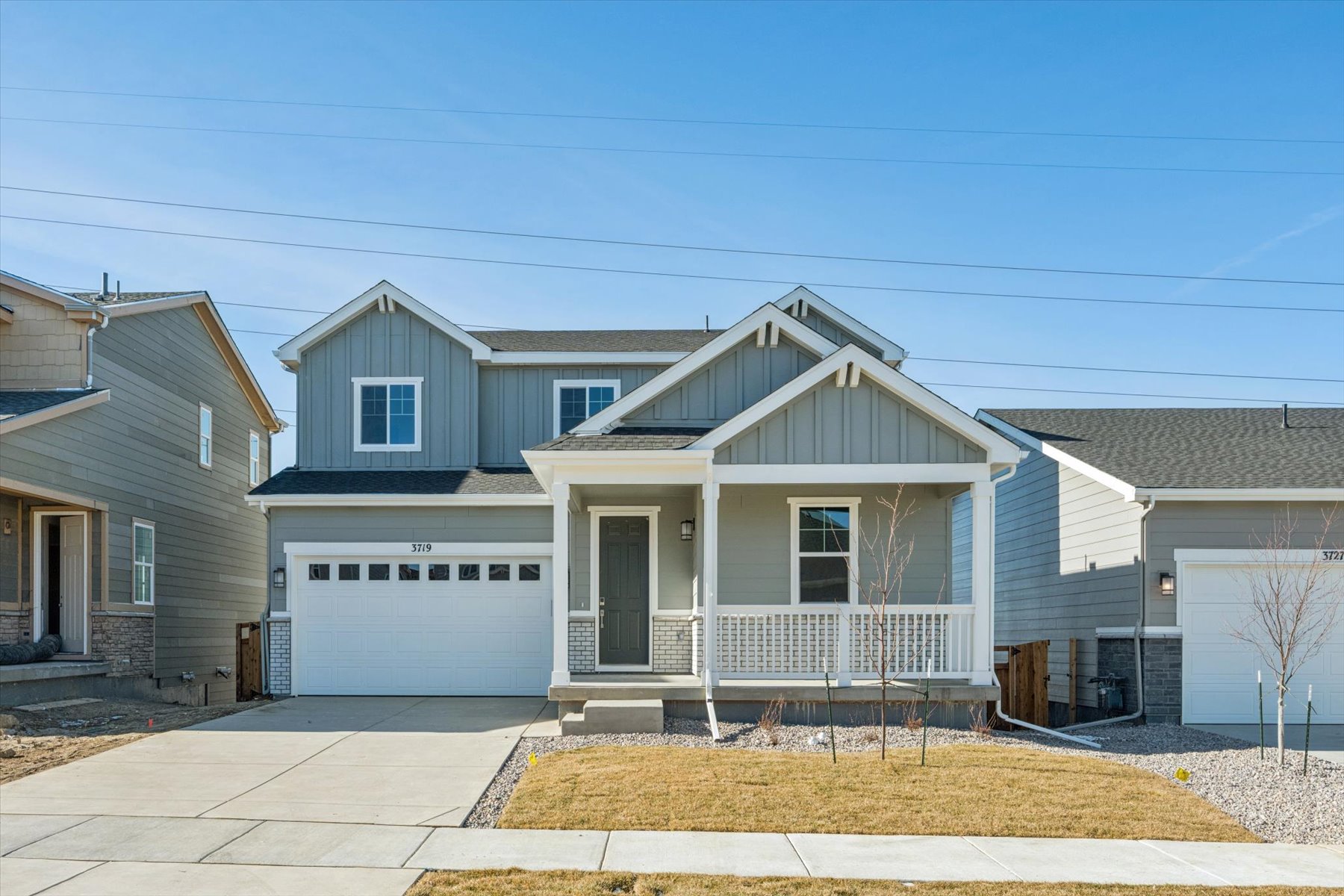A row of houses.