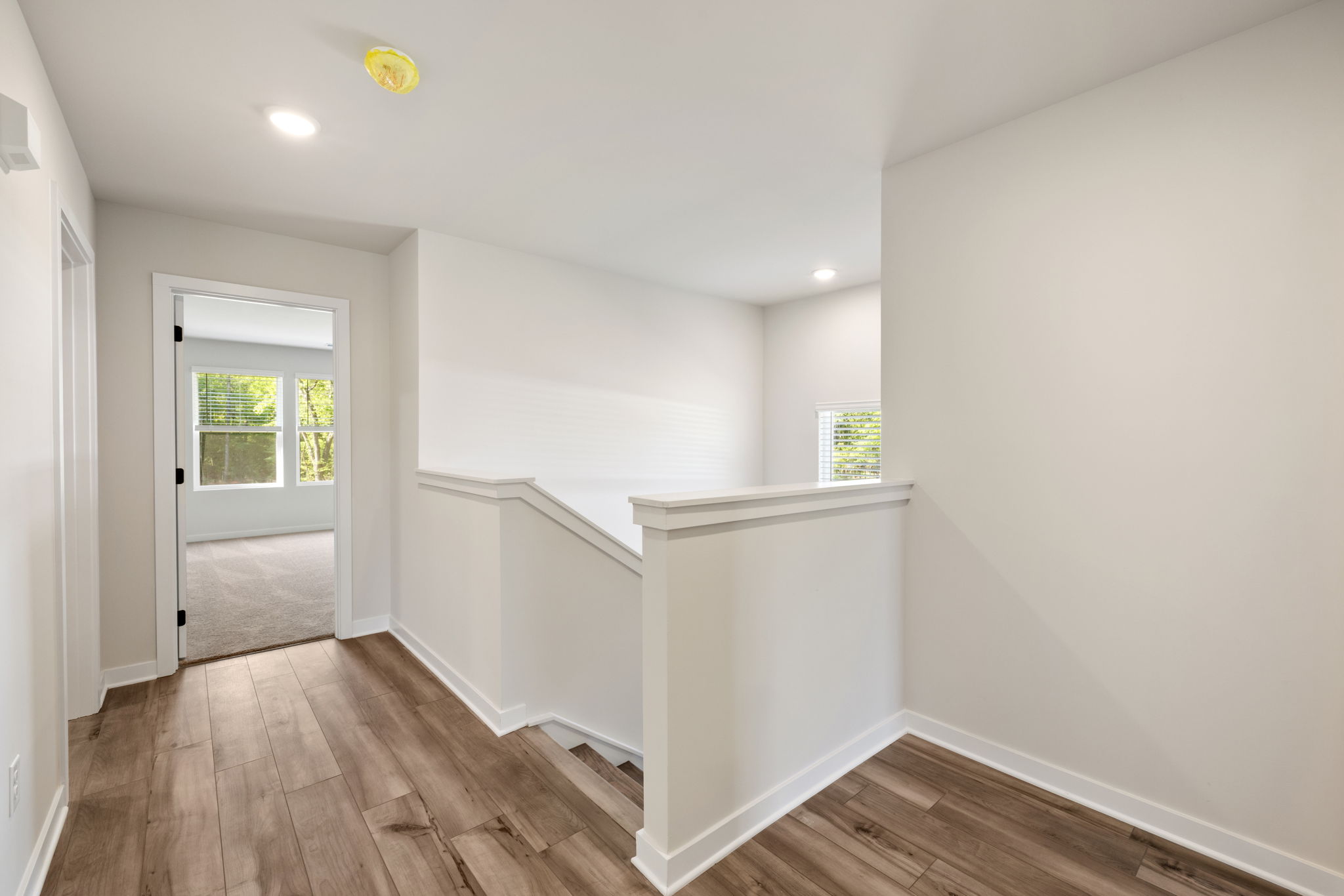 A room with white walls.