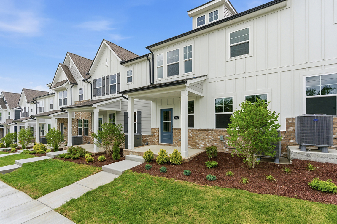 A row of houses.