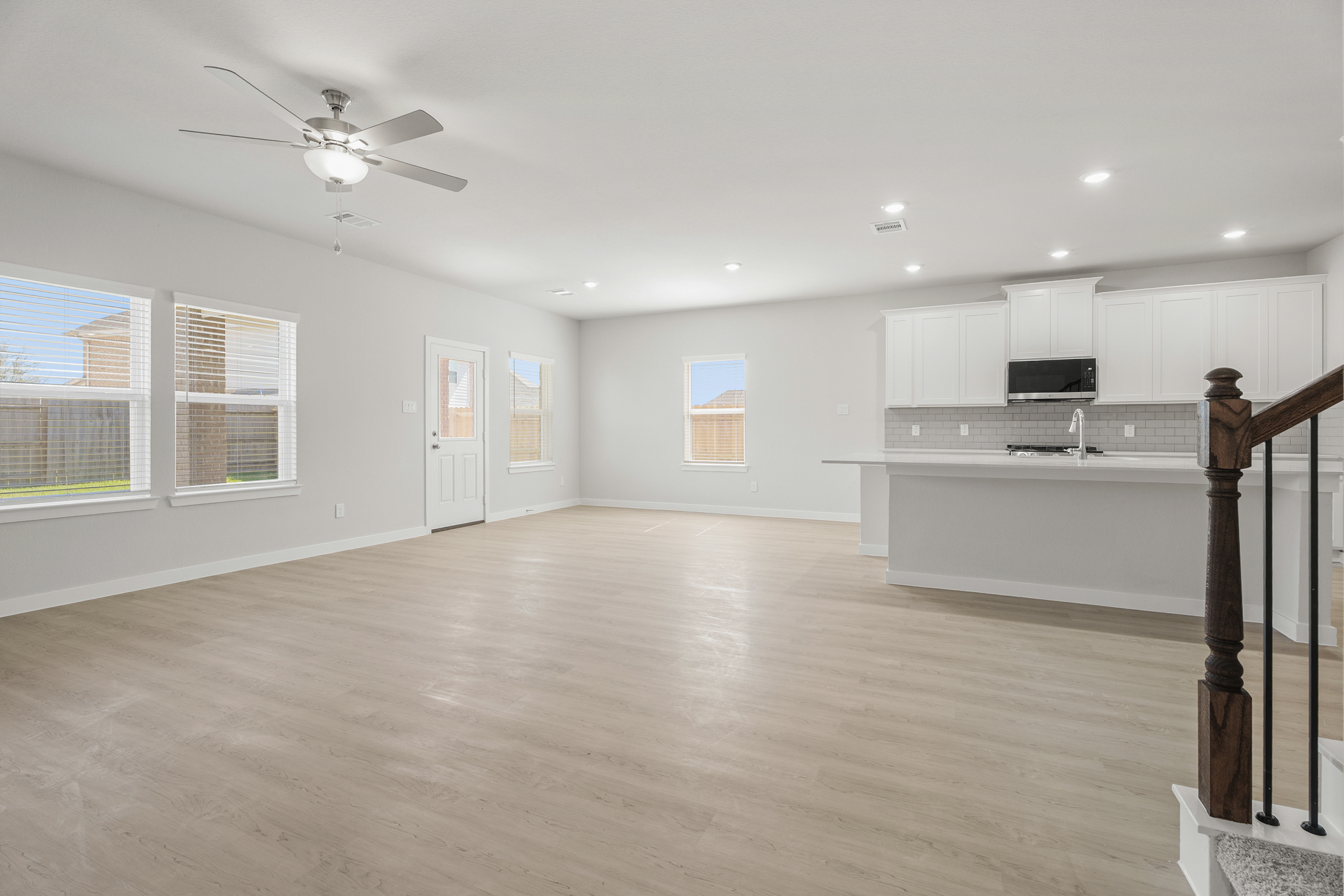 A large empty kitchen.