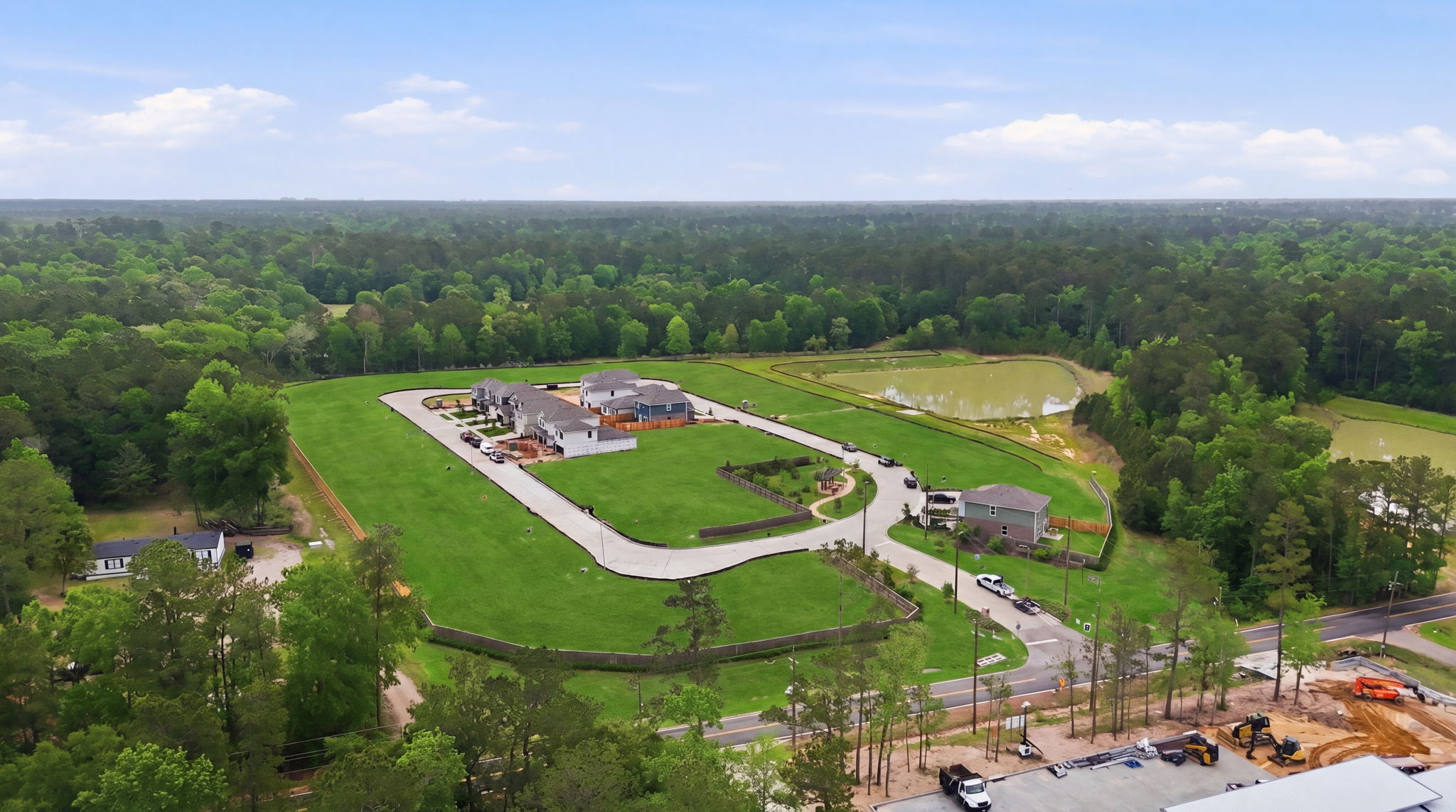 A large green landscape.