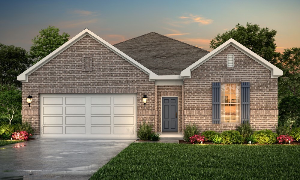 A house with a garage.