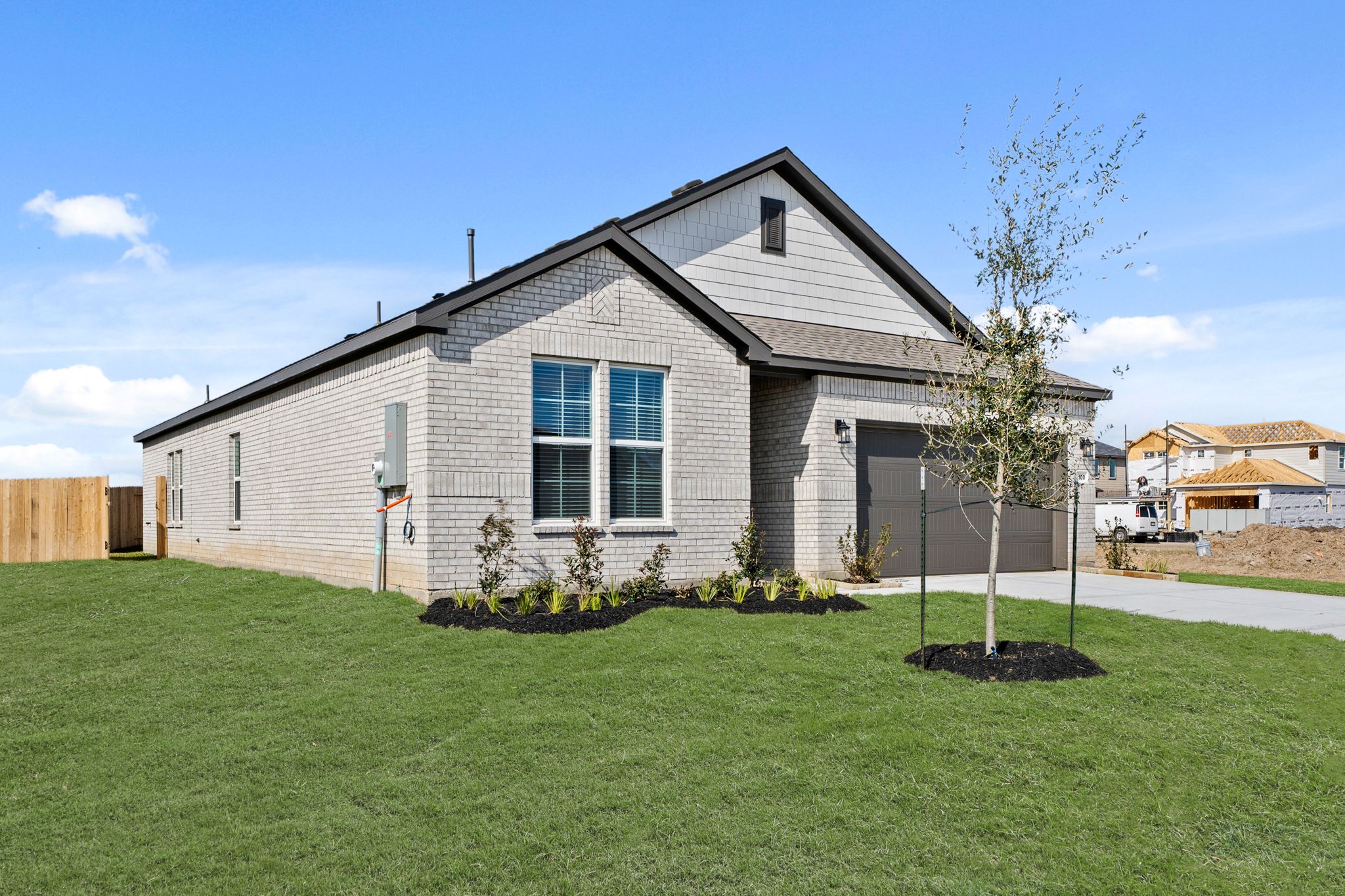 A house with a large yard.