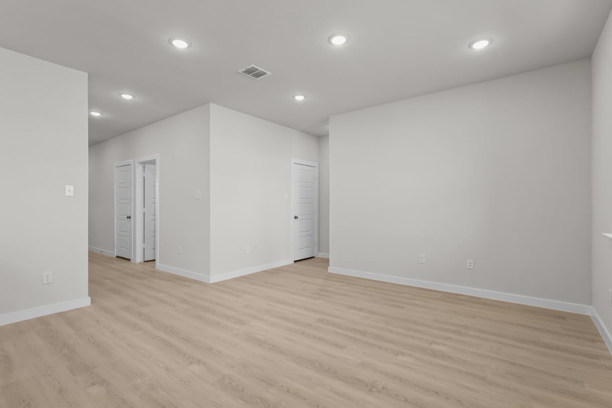 A room with white walls.