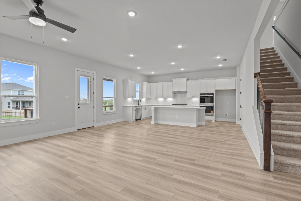 A large empty kitchen.