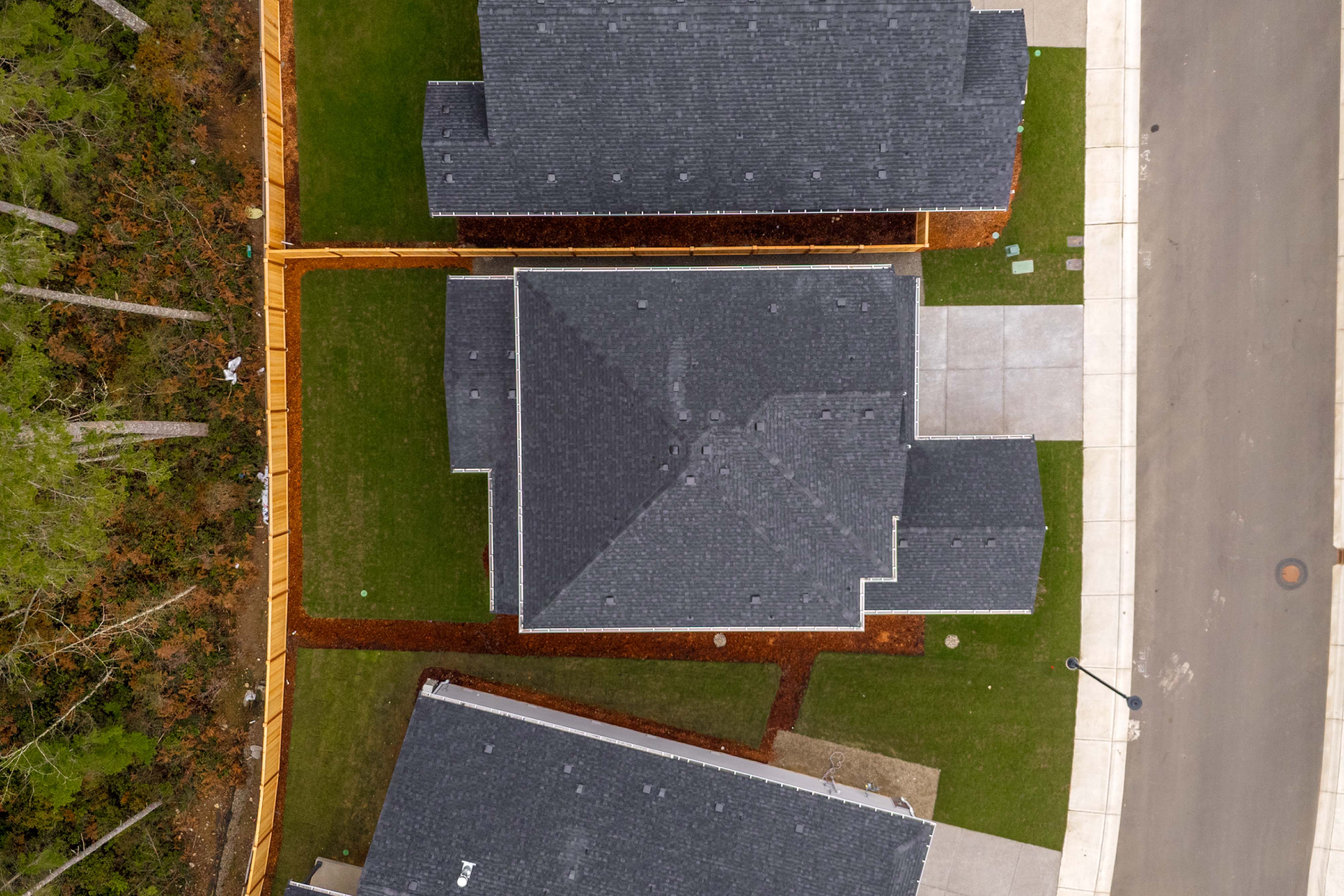 A solar panel on a roof.