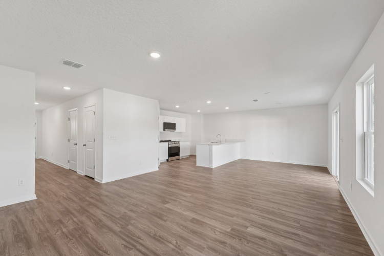 A large empty room.